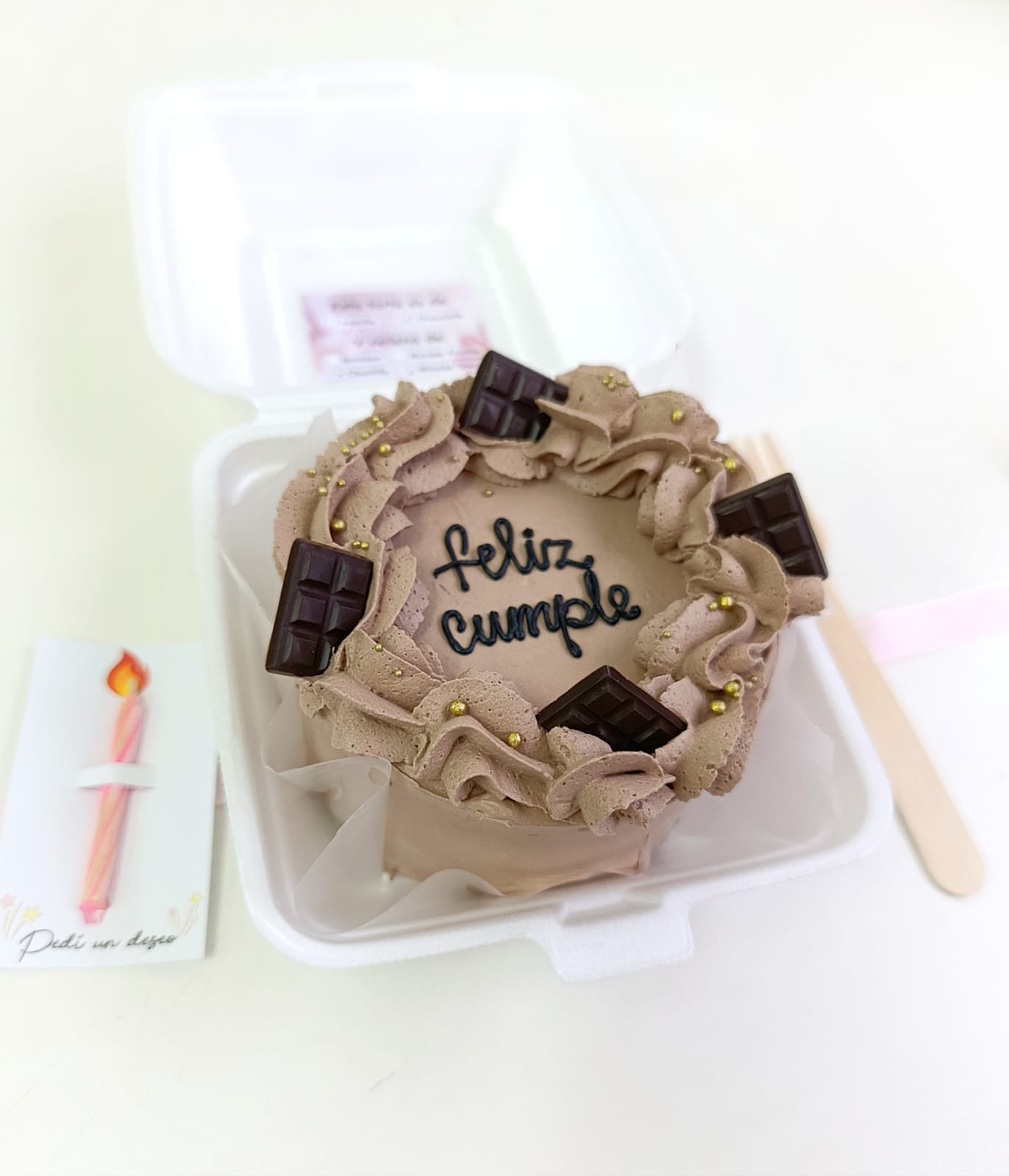 Bento Cake Crema & Chocolate – Dulzura para Compartir